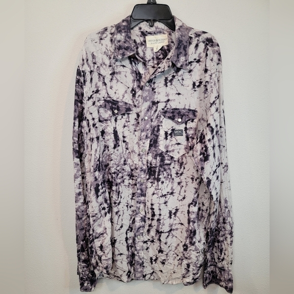 Denim and Supply by Ralph Lauren Viscose Pearl Snap Western Blouse Size M - Picture 2 of 10